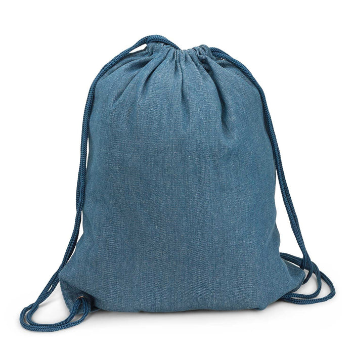 Denim Drawstring Bag