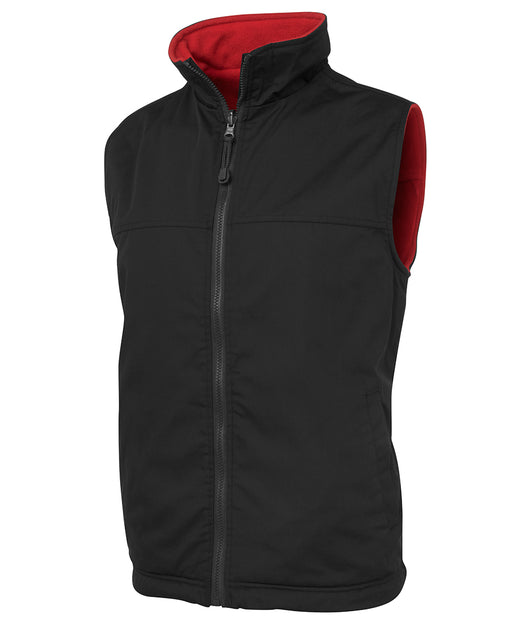 Reversible Canvas and Fleece Vest