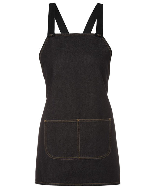 The Cross Back Denim Apron - Short