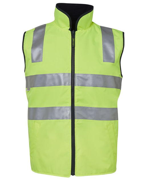 Hi Vis Fleece Lined Safety Vest - Reflective Tape