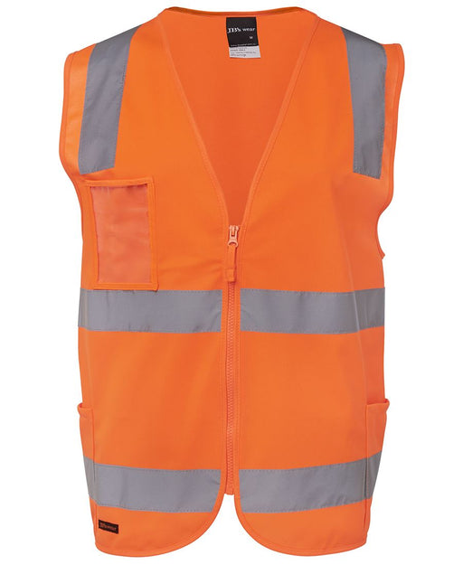 Hi Vis ZIPPER Safety Vest - Reflective Tape