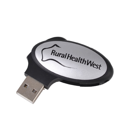 Oval Swivel Flash Drive