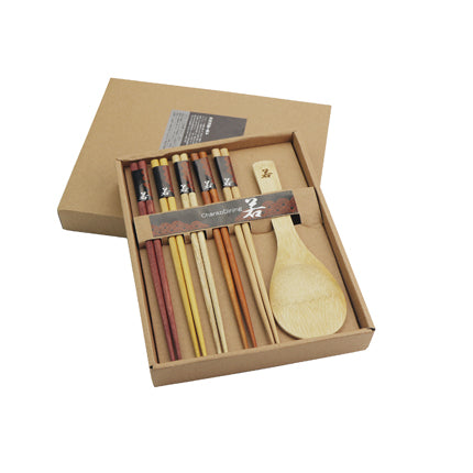 Wooden Chopsticks & Spoon Set