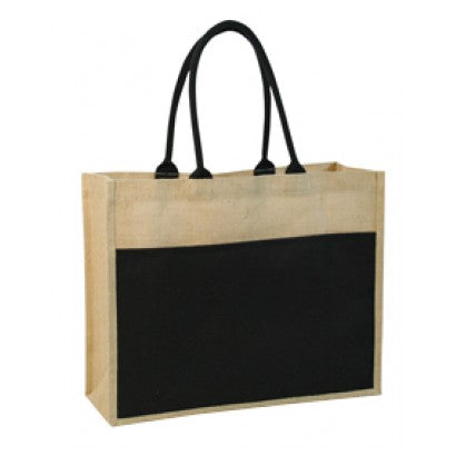 Contrast ECO Jute Tote Bag