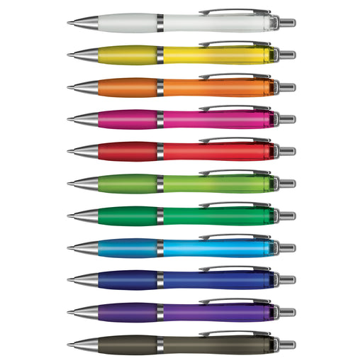Vistro Pen - White, Silver & Translucent Barrel