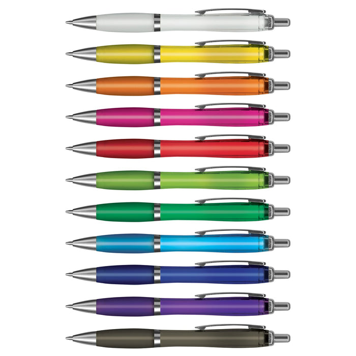 Vistro Pen - White, Silver & Translucent Barrel