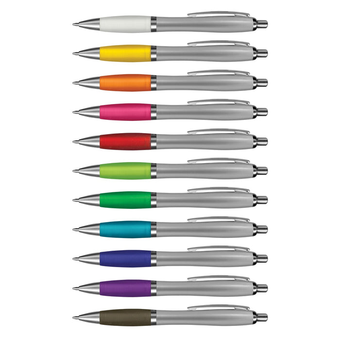 Vistro Pen - White, Silver & Translucent Barrel