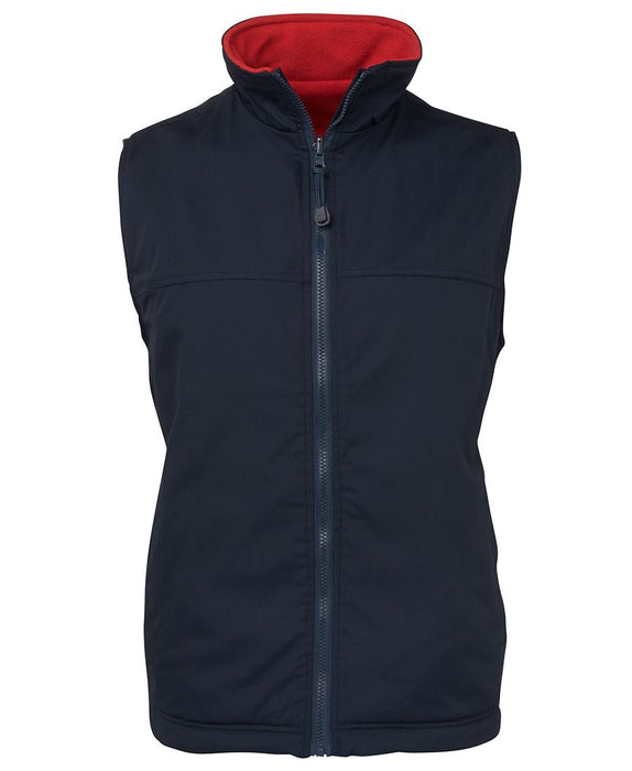 Reversible Canvas and Fleece Vest