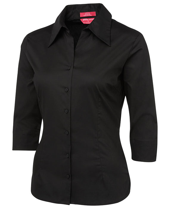 Ladies Fitted 3/4 Sleeve Shirt