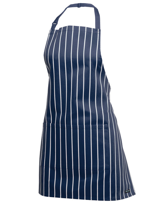 Striped Pocket Apron - Short