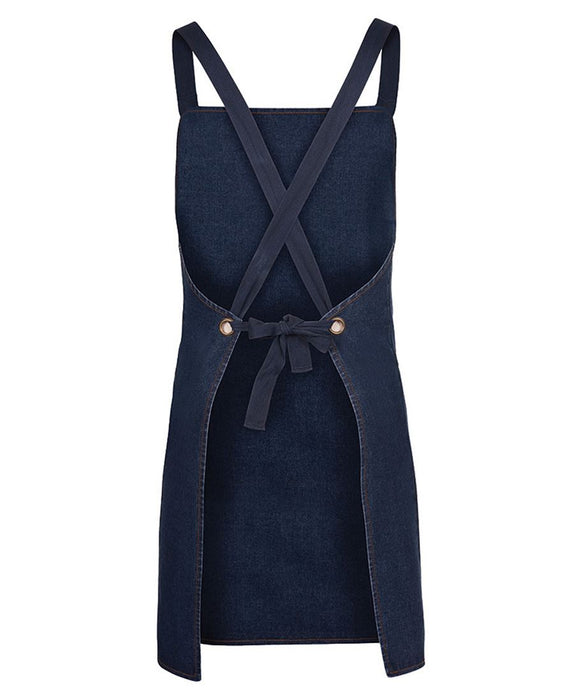 The Cross Back Denim Apron - Long