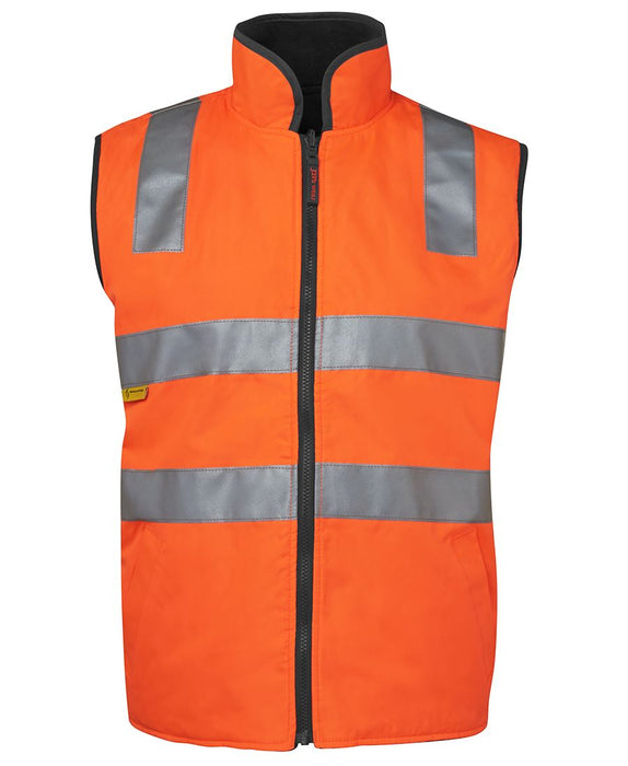Hi Vis Fleece Lined Safety Vest - Reflective Tape