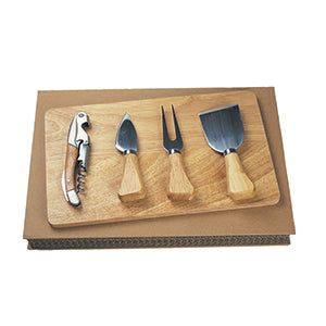 Wooden Cheese Board Set