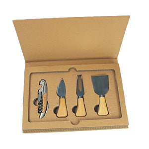 Wooden Cheese Board Set