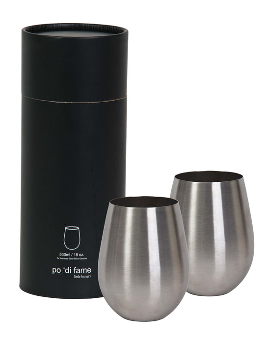Stemless Stainless Wine Vessel