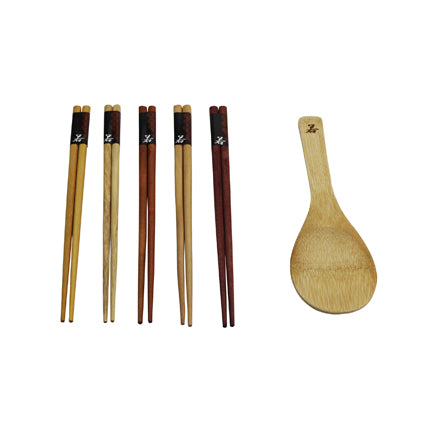Wooden Chopsticks & Spoon Set